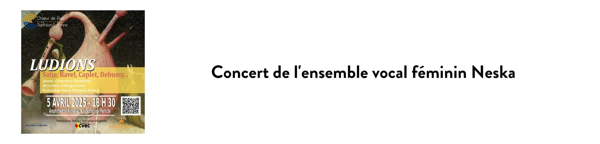 Concert de l'ensemble vocal féminin Neska