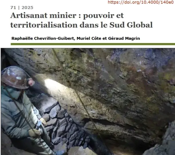 Artisanat minier : pouvoir et territorialisation dans le Sud Global